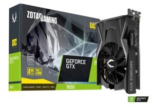 Genuine Zotac Gaming GEFORCE GTX 1650 OC 4GB GDDR6 128 BIT Gaming GRAPHICS CARD ZT T16520F 10L